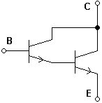 Schaltzeichen des Darlington-Transistors