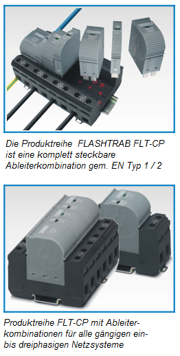 Blitzstrom-/Überspannungsableiter-Kombination