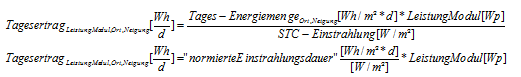 Auslegung Solargenerator 2 Formel 1
